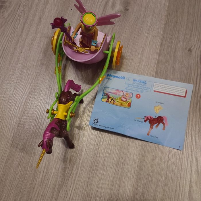 Playmobil 9136 fée avec carrosse et licorne COMPLET - photo numéro 2