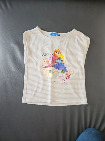 Tee shirt Anna reine des neiges disney 2 ans