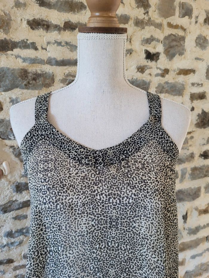 Débardeur à motifs léopard Pull&Bear Taille S ou 34 36 - photo numéro 3