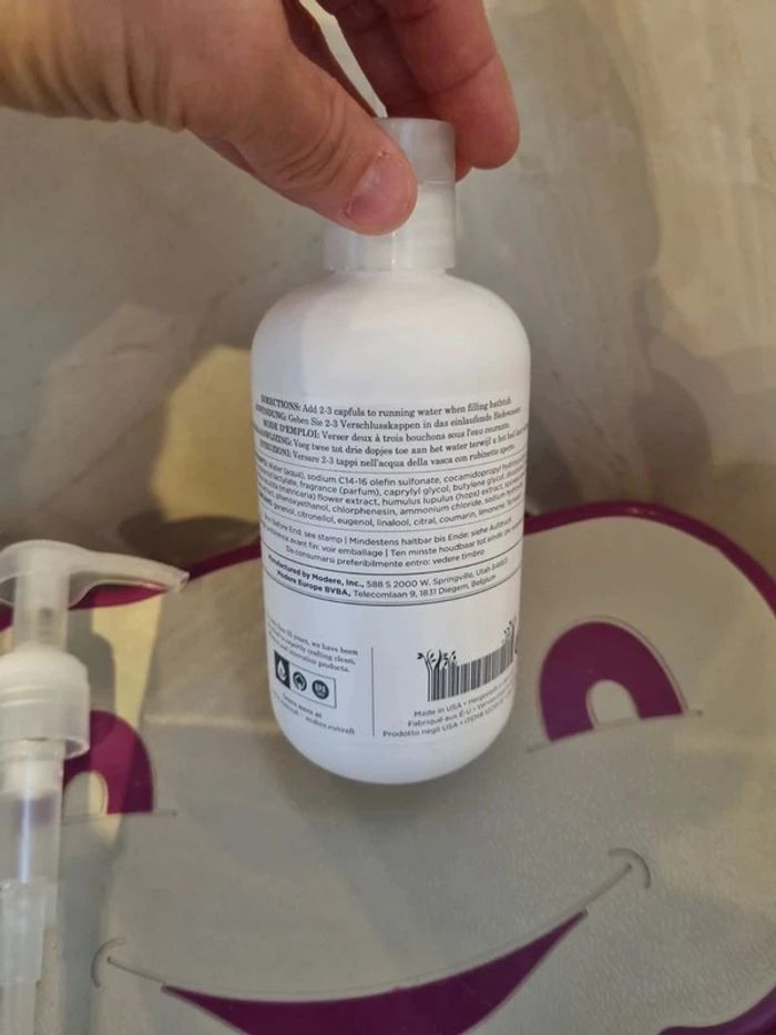 Bain moussant (tout type de peaux) + pompe doseuse - photo numéro 3