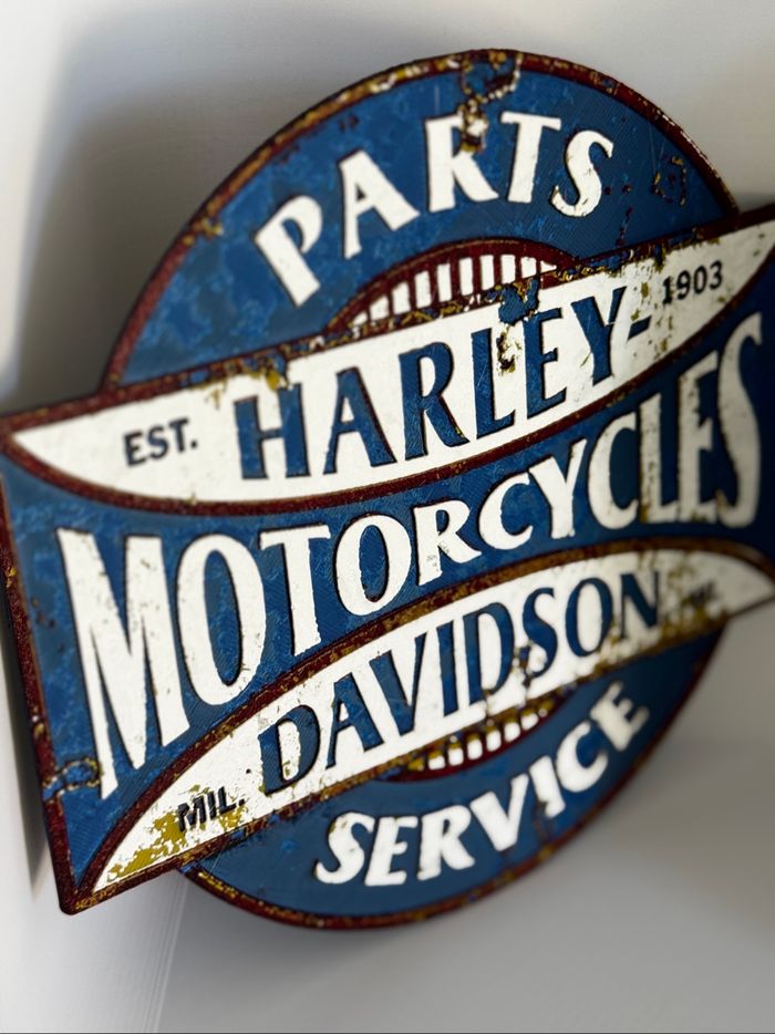 Hueforge vintage Harley Davidson - photo numéro 2