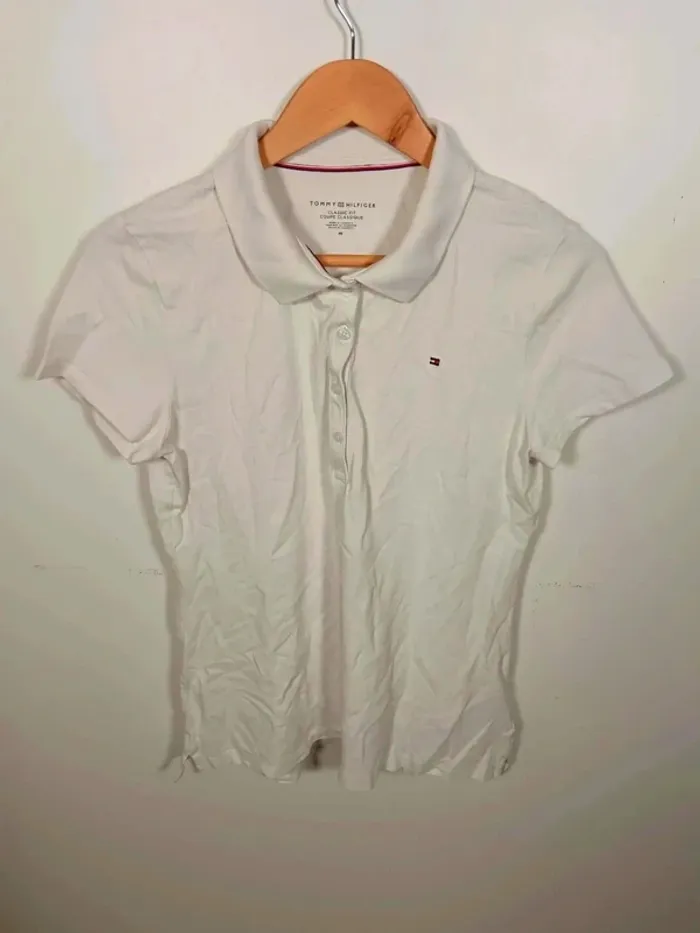 C14 polo blanc Tommy Hilfiger M
