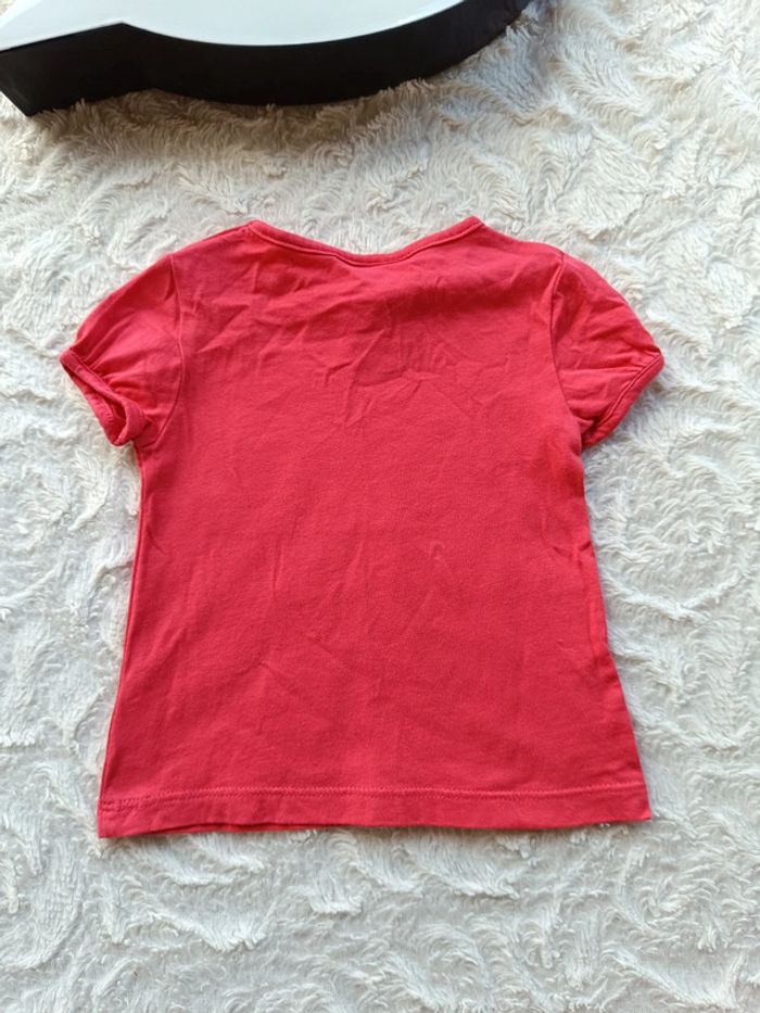 Ensemble (tee shirt manches courtes+sarouel legging) Fille 3 mois Je veux des bisous cœur - photo numéro 8