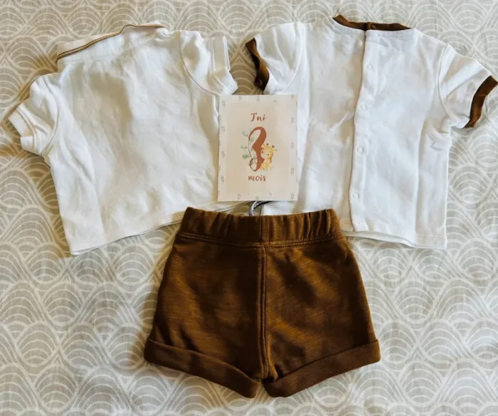 Lot été garçon – Obaïbi - Taille 3 mois - photo numéro 2
