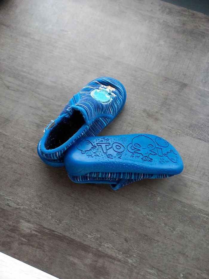 Chausson bébé 🚼  bleu - photo numéro 3