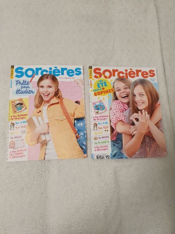 Lot de 2 magazines Sorcières 3eme trimestre 2022