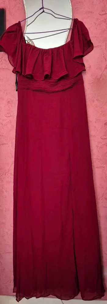 Robe longue avec fente