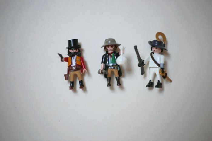 Playmobil 3 personnages thème Far West