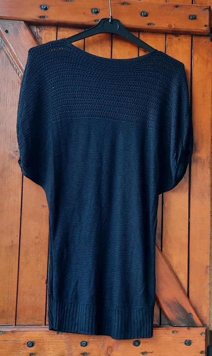 Pull noir, mi-saison, femme, taille 38 - photo numéro 3