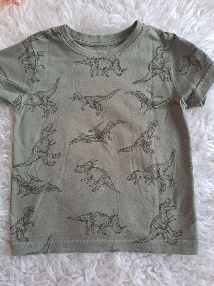 Tee-shirt MC primark dinosaures 3/4ans - photo numéro 2