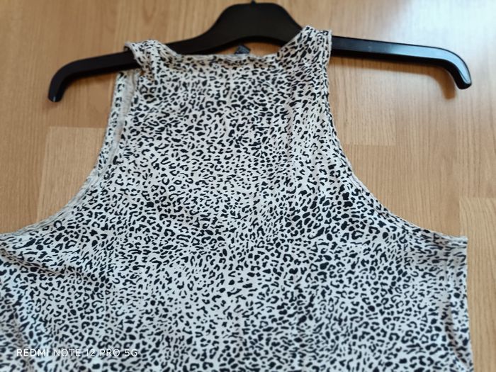 Haut noir - blanc Mango en T.L - photo numéro 7