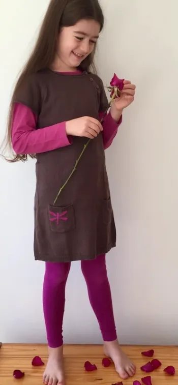 Tunique legging fille Vertbaudet 7 8 ans papillon libellule