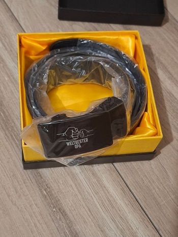 Ceinture homme Père fils cadeau réglable noir