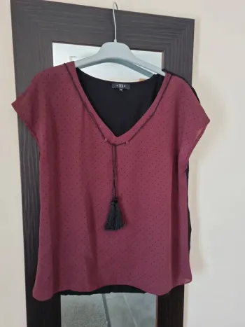 Blouse femme manches courtes