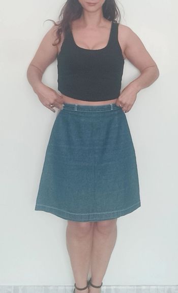 Jupe jeans évasée intemporelle Cyrillus 16 ans