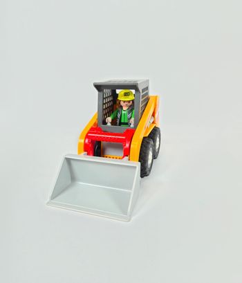 Playmobil Chargeur tracteur jaune et rouge