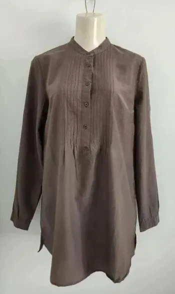 Blouse en soie et coton manches longues - Etam - taille 40