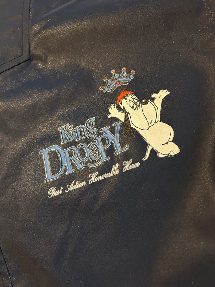 Veste cirée brodée Studio Aventures Droopy - Bleu marine - Taille M - Neuf - photo numéro 3