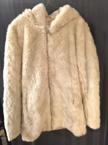 316445 manteau moumoute beige femme 36 cache cache