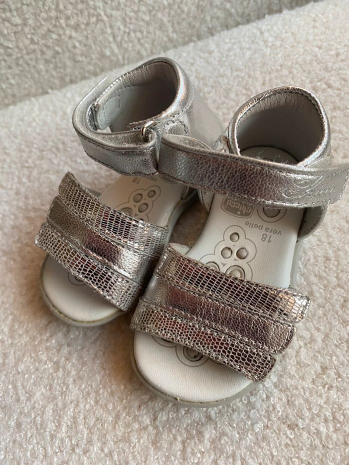Sandales fille argenté 18 Chicco