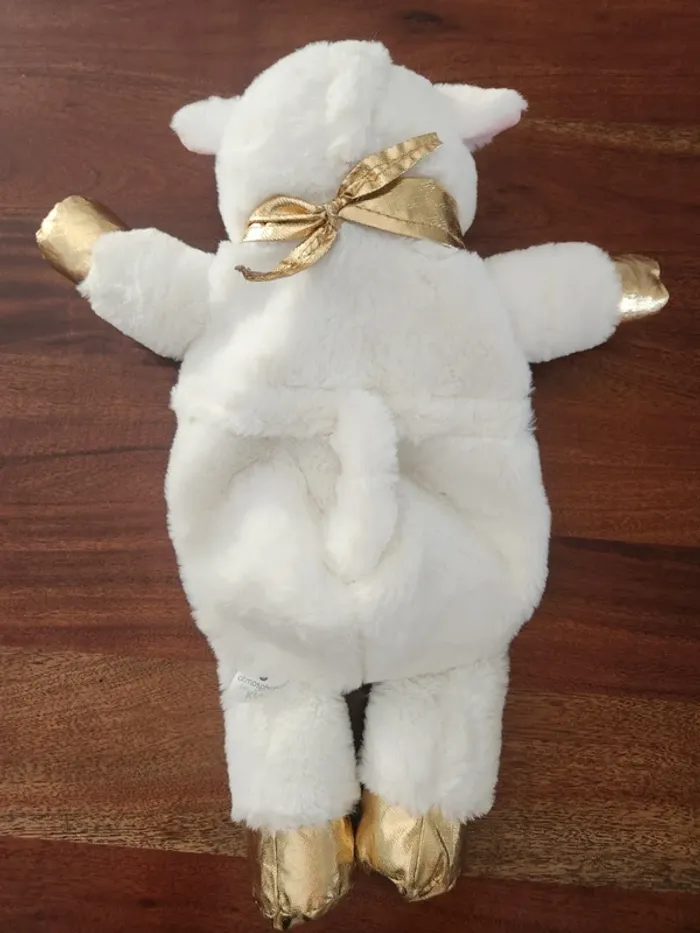 Rangement Pyjama Peluche Licorne Blanc & Or Atmosphera 🧸 - photo numéro 2