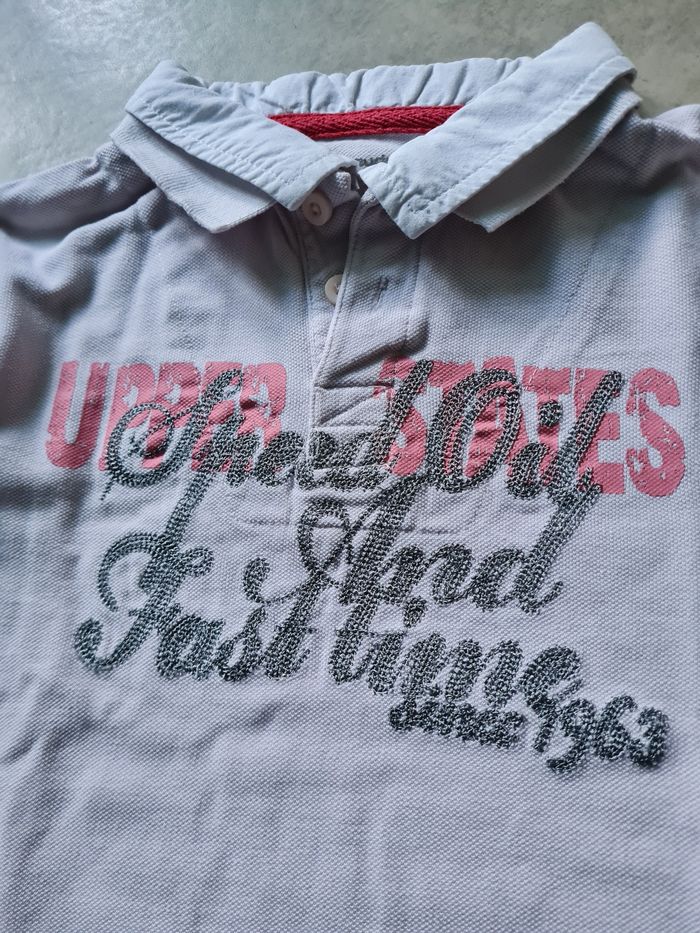 t-shirt polo rose pâle manches longues garçon 4 ans - photo numéro 9