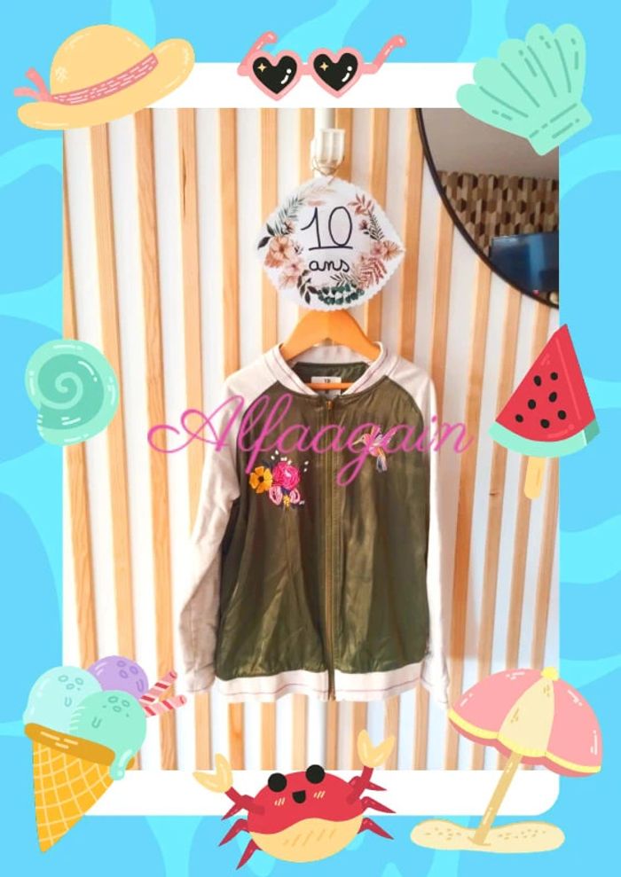 Veste kaki beige 10ans