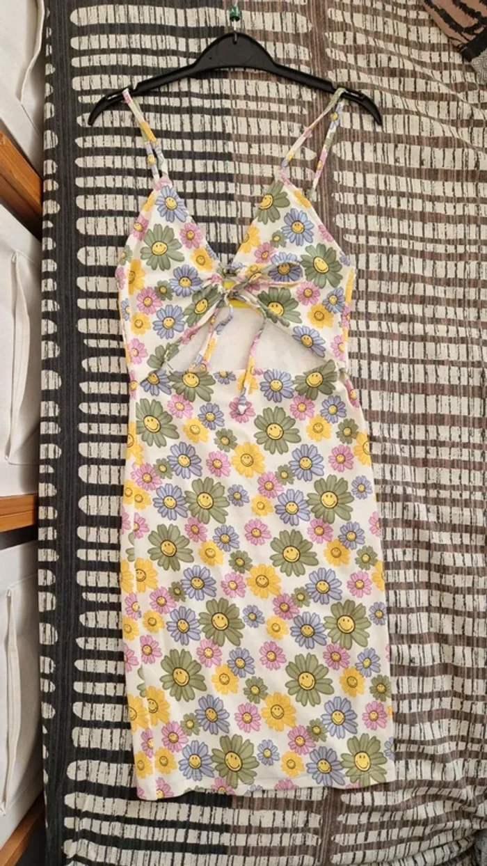 Robe été / Fleuri / Smiley /  Robe moulante