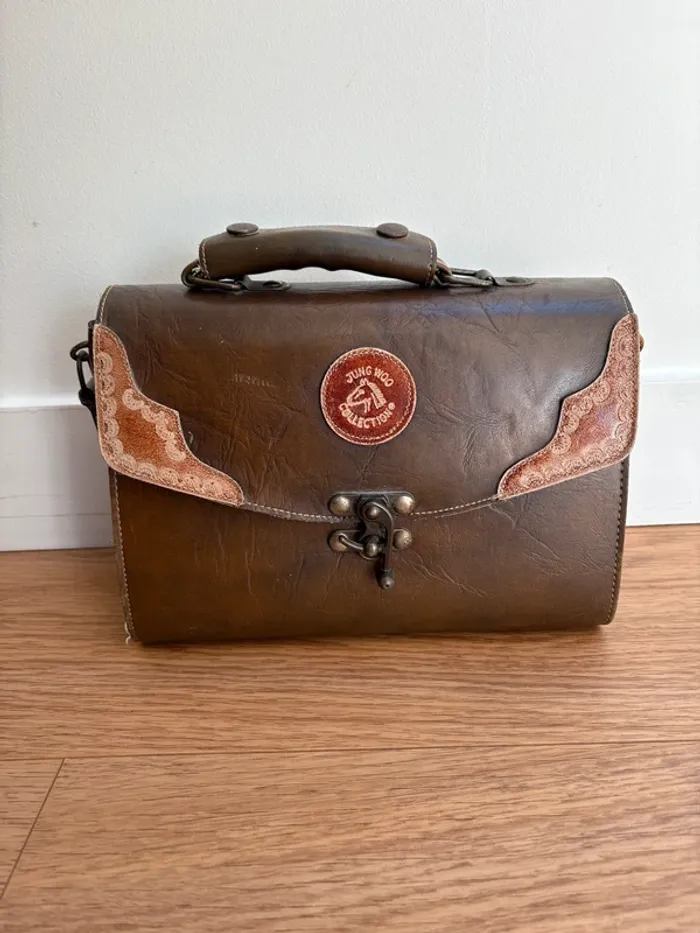 Sac en cuir vintage