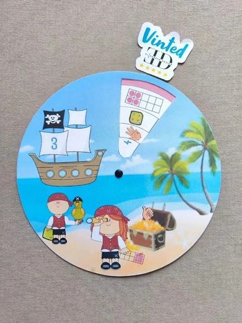 Roue représentation des nombres et couleurs