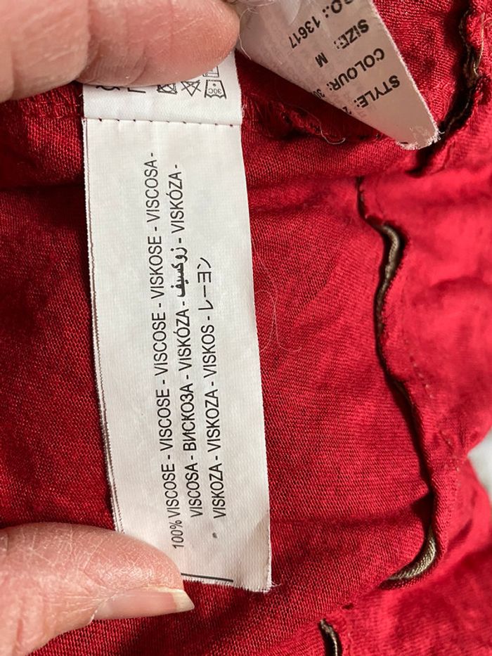 Robe Desigual rouge / noir Taille M - photo numéro 5