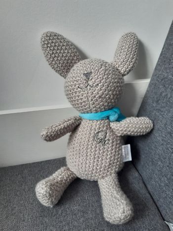 Peluche / doudou Prémaman Orchestra Lapin gris