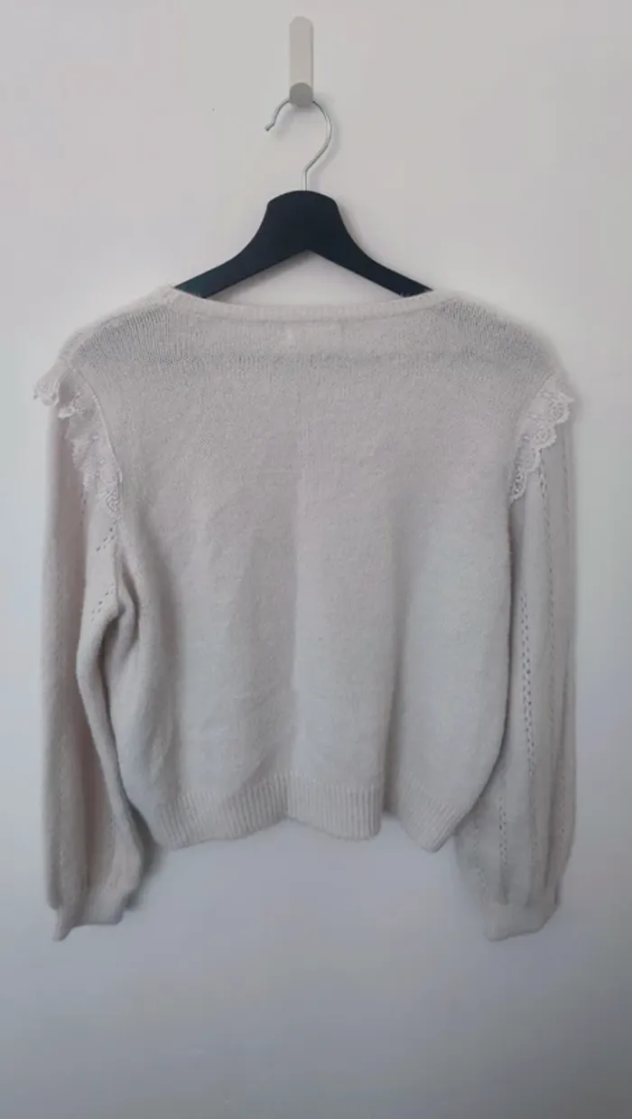 Pull camaïeu taille M broderie - photo numéro 5