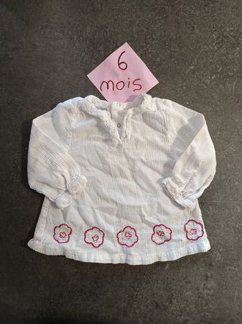 Blouse gaz de coton 6 mois