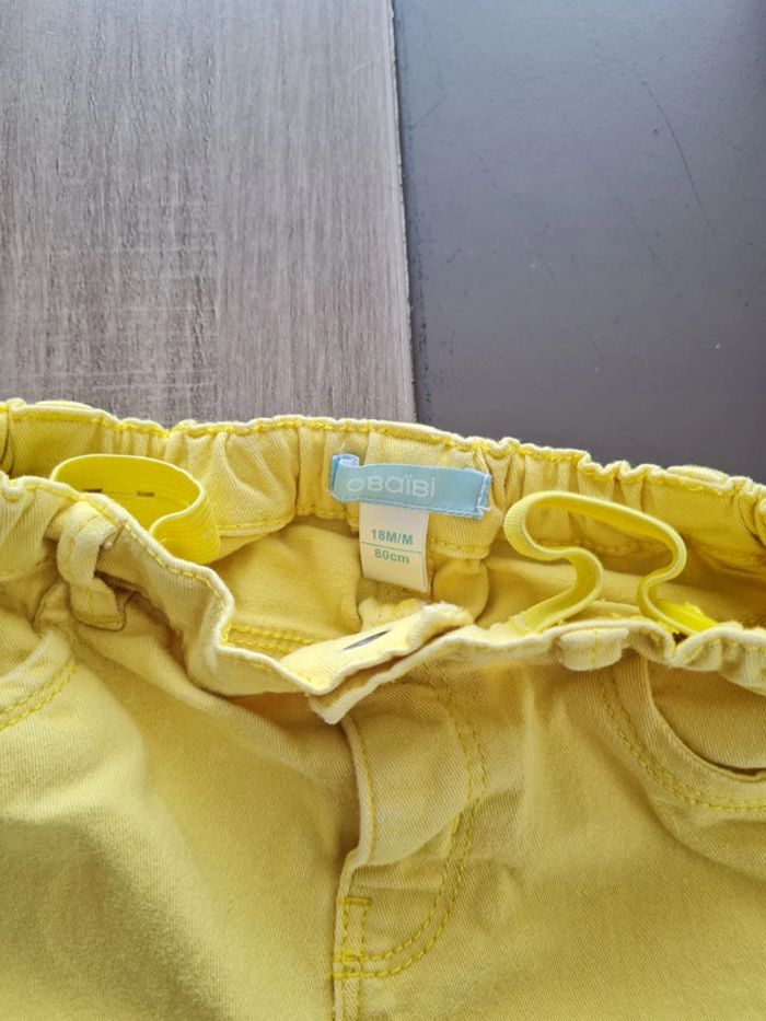 Pantalon jaune 18 mois obaïbi - photo numéro 3