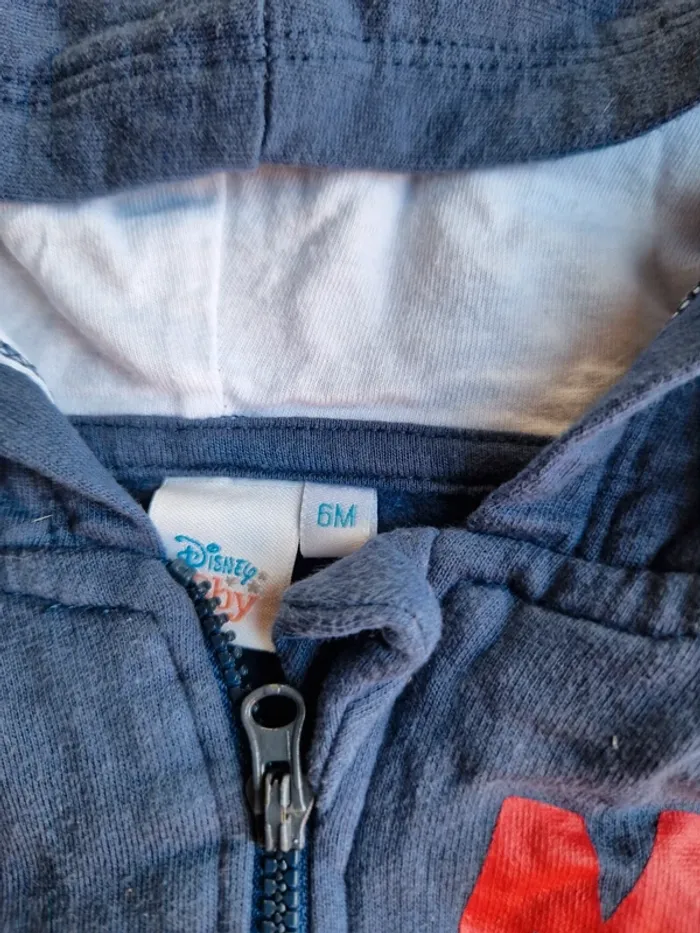 Veste zippée Mickey 6 mois - photo numéro 2