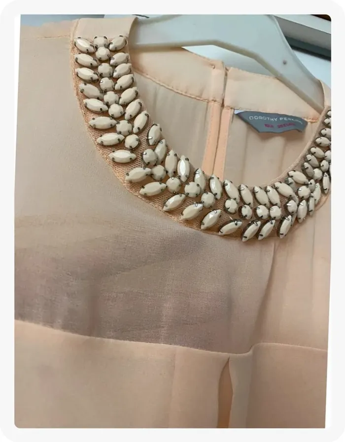 Top sans manches col bijoux rose Dorothy Perkins - photo numéro 3