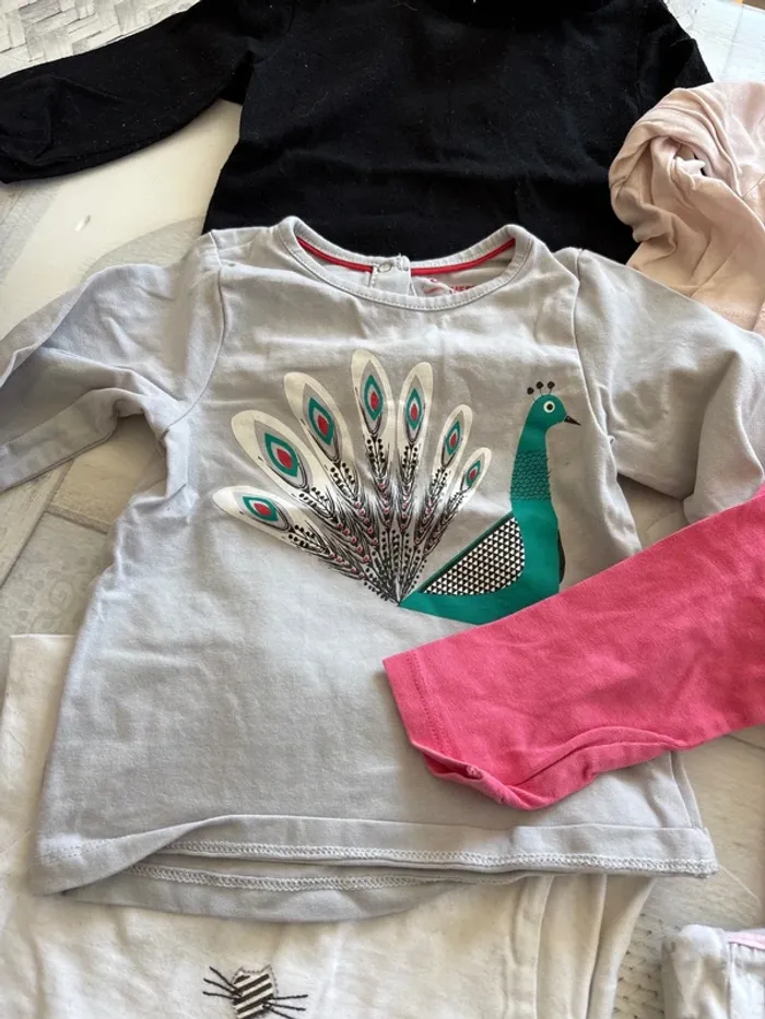 Lot tee-shirts ml 12 mois - photo numéro 4
