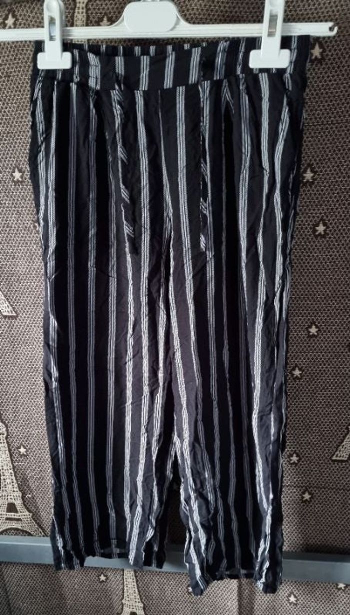 Pantalon léger à rayures 12ans
