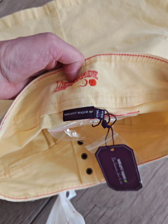 Mini jupe en jeans jaune claire 12 ans Sergent Major - photo numéro 4