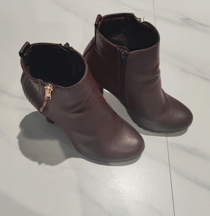 Bottines marron - photo numéro 3