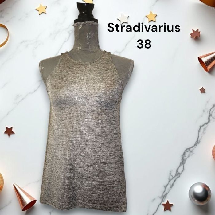 Débardeur habillé effet un peu brillant Stradivarius 38