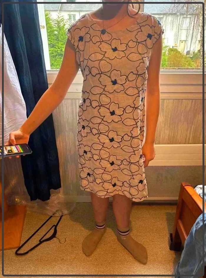 Robe  bi  matière  taille  42