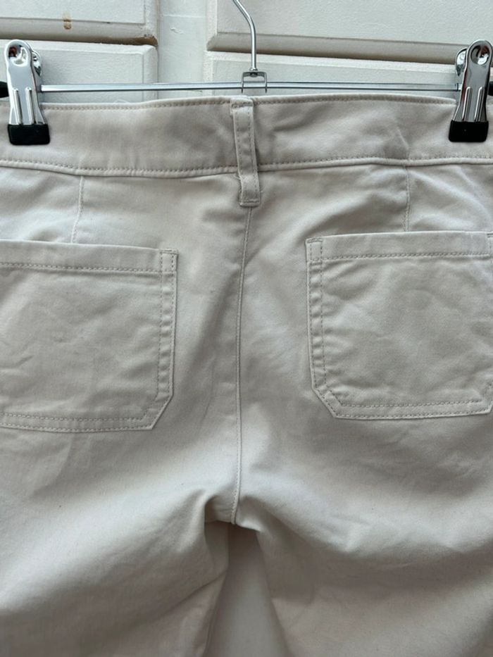 Pantalon blanc cassé hollister - beige - w25l31 taille 36 - photo numéro 5