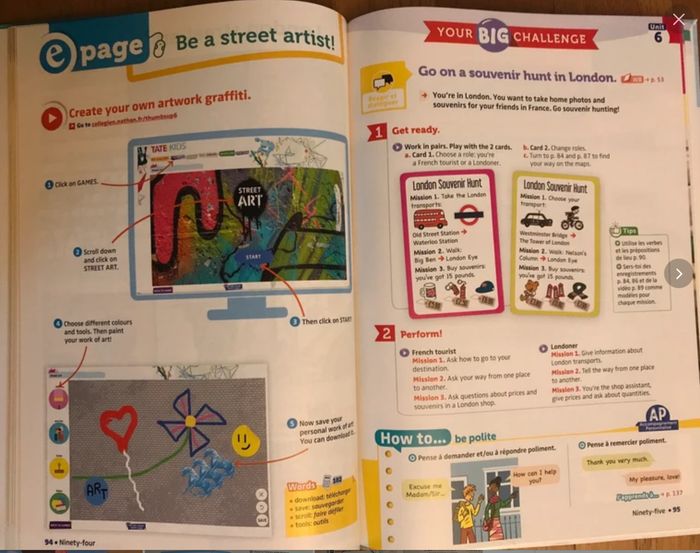 Anglais 6ème - Thumbs up! - Manuel de l’élève - éditions Nathan - photo numéro 4