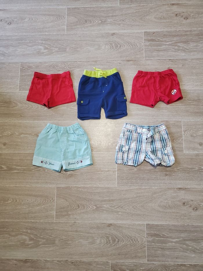 Lot 5 shorts 9mois Garçon