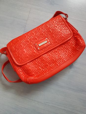 Sac rouge bandoulière La Halle