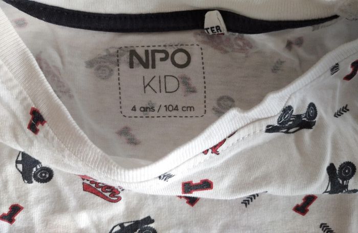 T-shirt manches longues NPO 4 ans - photo numéro 3