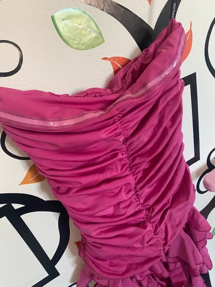 Robe moulante de soirée xs rose fushia très jolie robe - photo numéro 2