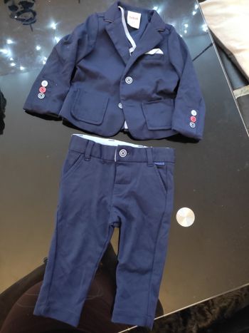 Costume bébé bleu marine boboli